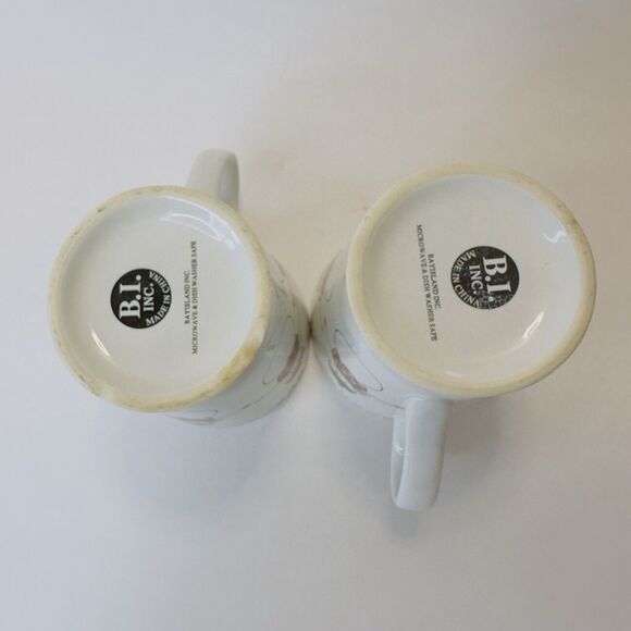 Bay Island Snowman Christmas Cup/Mug 12 oz set of 2 coffee Tea Hot Cocoa Winter - Picture 7 of 11